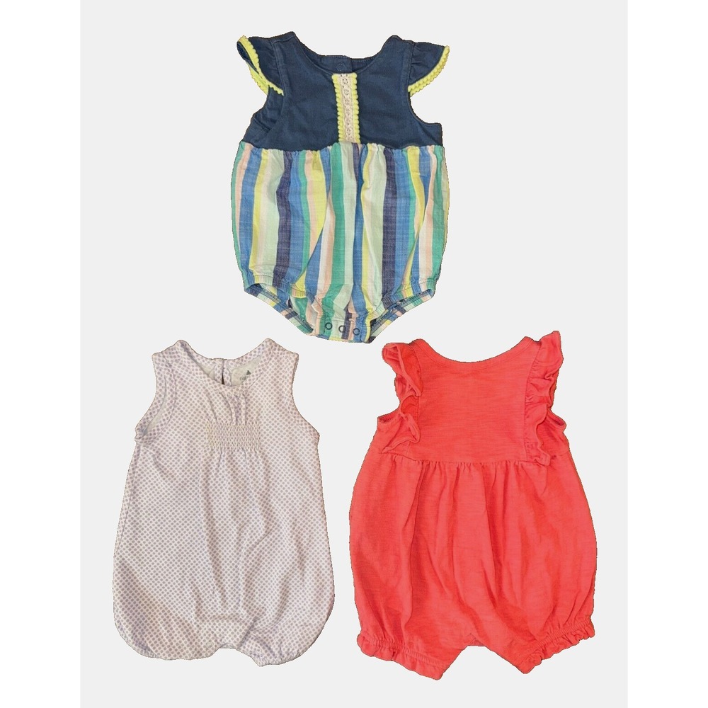 Gap Baby Girl 0/3 Month Clothes Lot Rompers Shorts 1 Piece Outfits Summer Bundle